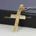 Top Verkauf Kreuz Anhänger mit Jesus, Gold Kreuz Anhänger Design